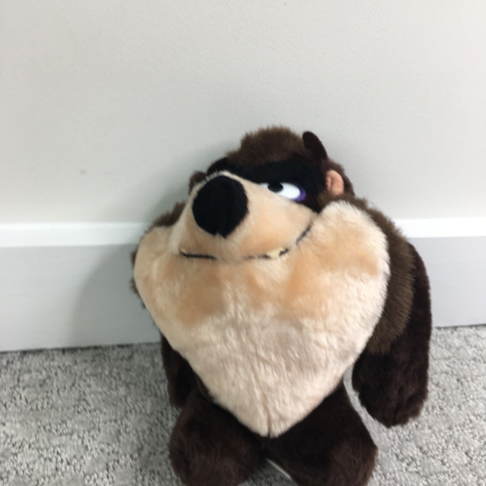 Warner Brothers TAZ Tasmanian Devil Plush 1993 24K Company Stuffed Toy